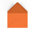 Flame Orange British Made 100gsm Gummed V-Flap Envelope (133 x 184mm)
