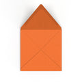 Flame Orange British Made 100gsm Gummed V-Flap Envelope (155 x 155mm)