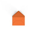 Flame Orange British Made 100gsm Gummed V-Flap Envelope (62 x 94mm)