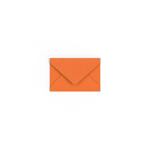 Flame Orange British Made 100gsm Gummed V - Flap Envelope (62 x 94mm) - CU62OR - Envelopes.co.uk