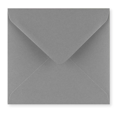 Grey 120gsm Gummed Greeting Card Envelope (155 x 155mm) - DGREY155 - Envelopes.co.uk