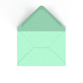 Mint Green British Made 100gsm Gummed V-Flap Envelope (133 x 184mm)