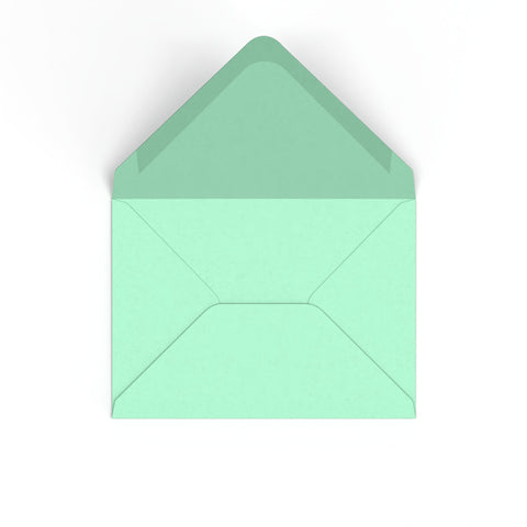 Jade Green British Made 100gsm Gummed V - Flap Envelope (133 x 184mm) - CU133MI - Envelopes.co.uk