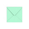 Mint Green British Made 100gsm Gummed V-Flap Envelope (155 x 155mm)