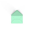 Mint Green British Made 100gsm Gummed V-Flap Envelope (62 x 94mm)