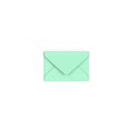 Mint Green British Made 100gsm Gummed V-Flap Envelope (62 x 94mm)