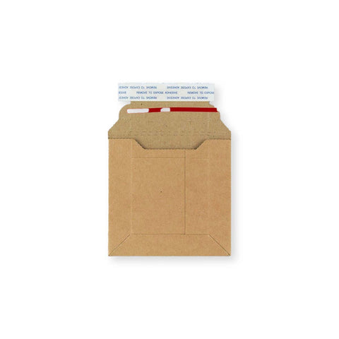 Manila Brown 400gsm Peel & Seal Rigid Board Mailers Envelope (120 x 120mm) - EP01400 - Envelopes.co.uk