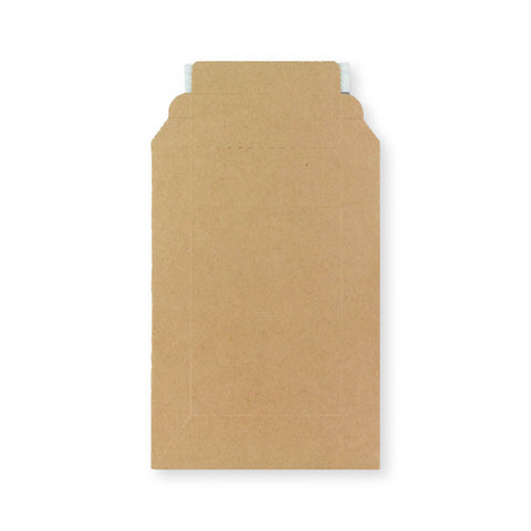 Manila Brown 400gsm Peel & Seal Rigid Board Mailers Envelope (185 x 125mm) - EP01000 - Envelopes.co.uk
