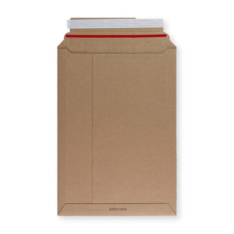 Manila Brown 400gsm Peel & Seal Rigid Board Mailers Envelope (340 x 235mm) - EP01004 - Envelopes.co.uk