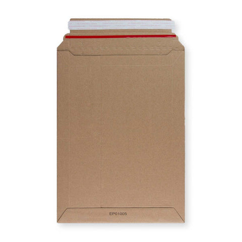 Manila Brown 400gsm Peel & Seal Rigid Board Mailers Envelope (340 x 250mm)