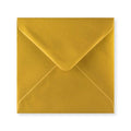 Metallic Gold 100gsm Gummed V-Flap Greeting Card Envelope (140 x 140mm)