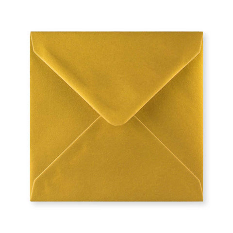 Metallic Gold 100gsm Gummed V - Flap Greeting Card Envelope (140 x 140mm) - D04140 - Envelopes.co.uk