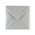 Metallic Silver 100gsm Gummed V-Flap Greeting Card Envelope (130 x 130mm)