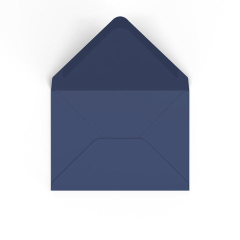 Navy Blue British Made 110gsm Gummed V - Flap Envelope (133 x 184mm) - CU133NB - Envelopes.co.uk
