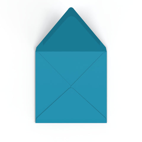Navy Blue British Made 120gsm Gummed V - Flap Envelope (155 x 155mm) - CU155NB - Envelopes.co.uk