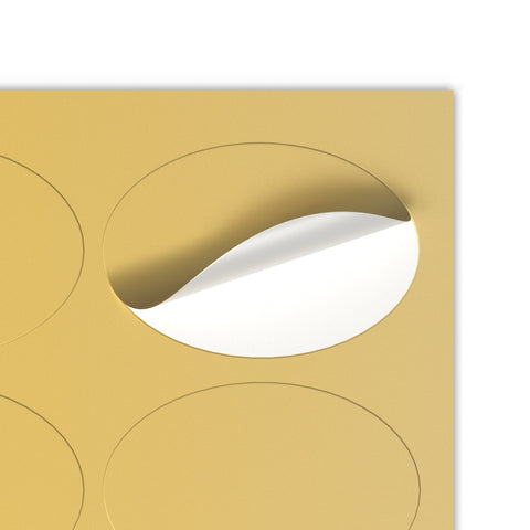 Oval Adhesive Labels