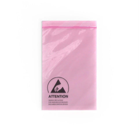 Pink Anti - Static ESD Grip Seal Bags - ST - PAB102152 - Envelopes.co.uk