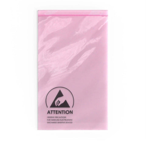 Pink Anti - Static ESD Grip Seal Bags - ST - PAB152254 - Envelopes.co.uk