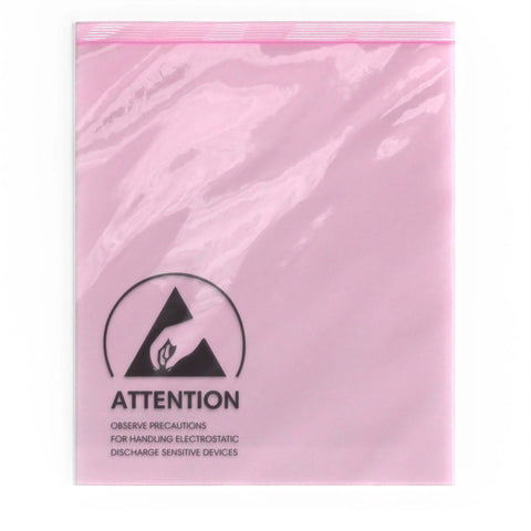 Pink Anti - Static ESD Grip Seal Bags - ST - PAB254305 - Envelopes.co.uk