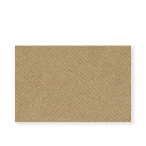 Ribbed Kraft 100gsm Gummed V - Flap Greeting Card Envelope (62 x 94mm) - A0162 - Envelopes.co.uk