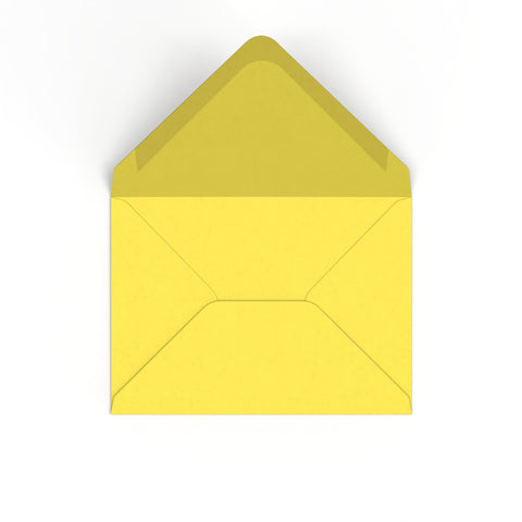 Sunflower Yellow British Made 120gsm Gummed Envelope (133 x 184mm) - CU133SY - Envelopes.co.uk