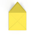 Sunflower Yellow British Made 120gsm Gummed V-Flap Envelope (155 x 155mm)