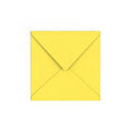 Sunflower Yellow British Made 120gsm Gummed V-Flap Envelope (155 x 155mm)