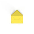 Sunflower Yellow British Made 120gsm Gummed V-Flap Envelope (62 x 94mm)