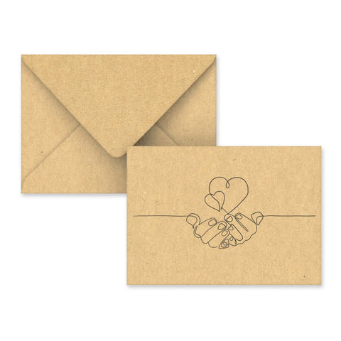 Valentine's Coloured Envelope (Share Love Design) - B02C6 - SV1 - Envelopes.co.uk