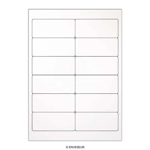 White Adhesive Labels - LAB12CLEAR - Envelopes.co.uk