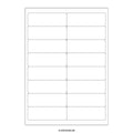 White Adhesive Labels