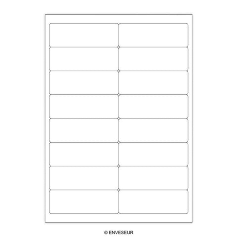 White Adhesive Labels - LAB16W - Envelopes.co.uk