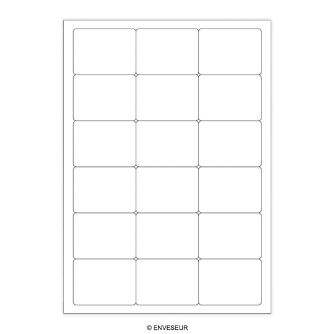 White Adhesive Labels - LAB18W - Envelopes.co.uk