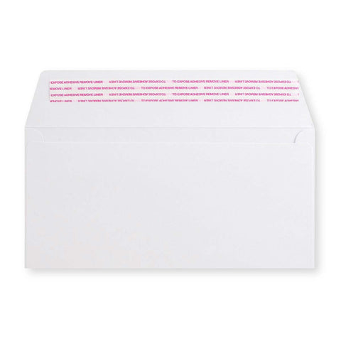 White Luxury 180gsm Peel & Seal Envelope (114 x 229mm) - PLW114229W - Envelopes.co.uk