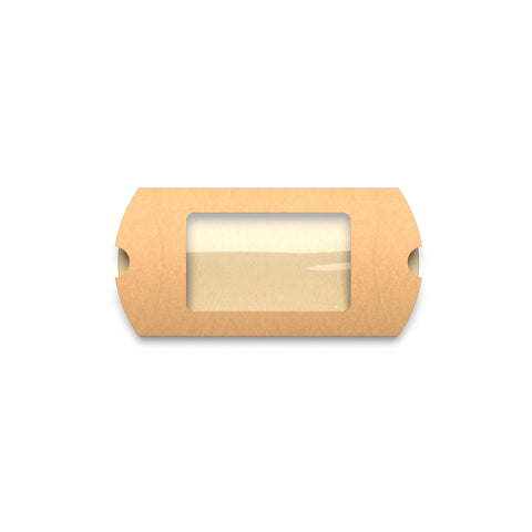Windowed Pillow Boxes - PB114K - W - Envelopes.co.uk