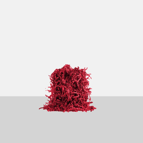 Zig Zag Shredded Packing Paper - 250g Deep Red